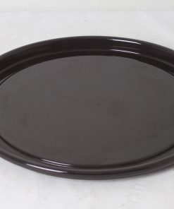 Plateau métallique rond